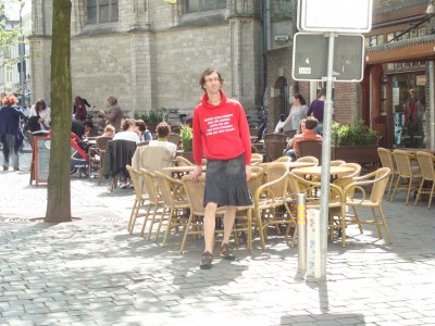 RokSterNL tijdens de bijeenkomst van Rok voor mannen in Breda. Foto genomen op 26 april 2008